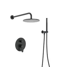 Душевая система Berges Nardis 071004 2R Black, скрытый монтаж, черный матовый