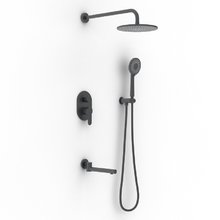 Душевая система Berges Nardis 3R, 071014, цвет черный матовый