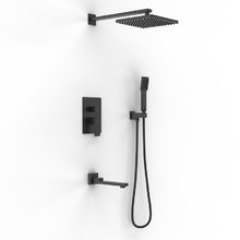 Душевая система Berges Nardis 3S, 071011, цвет черный матовый