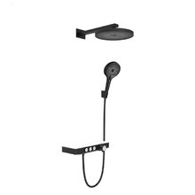 Душевая система Berges Morans 075004, термостатическая, цвет черный матовый
