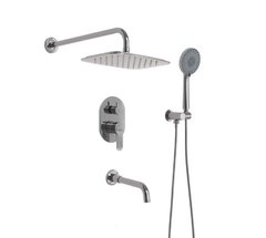 Душевая система Berges Ventas 073009 3O, скрытый монтаж, хром сильвер