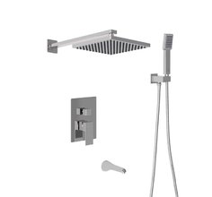 Душевая система Berges Ventas 073005 3S, скрытый монтаж, хром сильвер