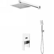 Душевая система BelBagno Romano ROM-DSET-CRM, квадратный верхний душ 25 см, цвет хром