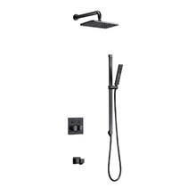 Душевая система Black&White Universe U7567GM, термостатическая, Gun Metal, 7567GM