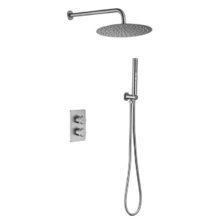 Душевая система Allen Brau Priority 5.31013-BN термостатическая, верхний и ручной душ, никель брашированный