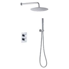 Душевая система Allen Brau Priority 5.31013-00 термостатическая, верхний и ручной душ, хром