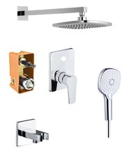 Душевая система Azario Treya AZ-15680721 для душа, верхний душ, хром