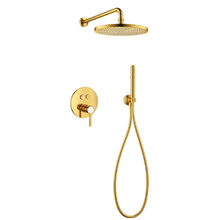Душевая система Cezares Eco, брашированное золото, ECO-DSET-BORO