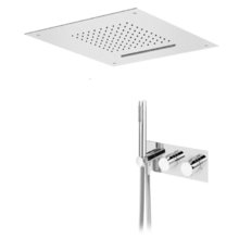 Душевая система Cezares LEAF-DSIS-T-50-01, термостатическая, хром