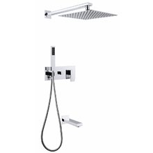 Душевая система Abber Daheim AF8217, излив, верхний душ, душевая лейка, хром