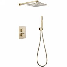 Душевая система Abber Daheim AF8251G, термостатическая, цвет золото матовое