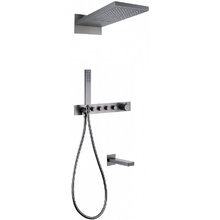 Душевая система Abber Rund AF8753NG, термостатическая, на 3 потребителя, цвет никель