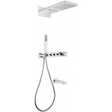 Душевая система Abber Rund AF8753, термостатическая, на 3 потребителя, цвет хром