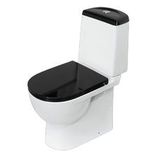 Напольный унитаз Sanita Luxe Best Color Black, крышка микролифт, WC.CC/Best/2-DM/BLK.G/S1