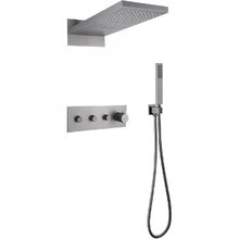 Душевая система Abber Rund AF8752NG, термостатическая, на 2 потребителя, цвет никель