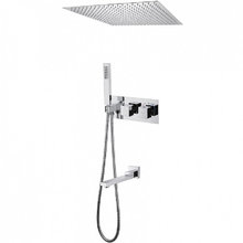 Душевая система Abber Daheim AF8254, термостатическая, на 3 потребителя, цвет хром