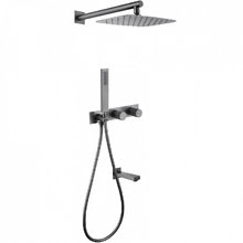 Душевая система Abber Rund AF8717NG, цвет никель