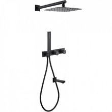 Душевая система Abber Rund AF8717B, цвет черный матовый