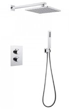 Душевая система Abber Weiss Insel AF8051, термостат, без излива, верхний душ, душевая лейка, хром