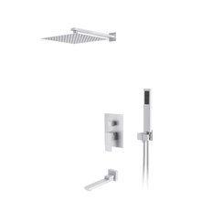 Душевая система D&K Bayern.Liszt DA1515608A04, с изливом, цвет белый матовый