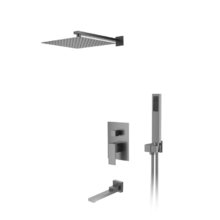 Душевая система D&K Bayern.Liszt DA1515606A04, с изливом, цвет серый графит