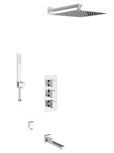 Душевая система D&K Bayern.Liszt DA2515601A04, термостатическая, с изливом, цвет хром