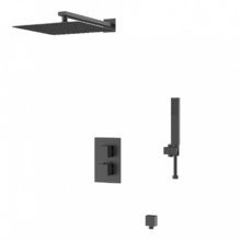 Душевая система D&K Bayern.Liszt DA2515705A04, термостатическая, цвет черный матовый