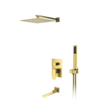 Душевая система D&K Bayern.Liszt DA1515607A04, с изливом, цвет золото матовое