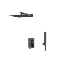 Душевая система D&K Bayern.Liszt DA1515705A04, цвет черный матовый