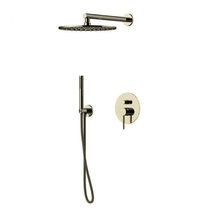 Душевая система Gattoni Circle Two 9190/PDNS, цвет брашированный никель