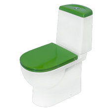 Напольный унитаз Sanita Luxe Best Color Motion WC.CC/Best/2-DM/GRN.G/S1 Green, крышка микролифт