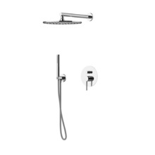 Душевая система Gattoni Circle One 9090/PDC0, верхний душ 25 см, цвет хром