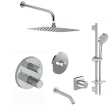 Душевая система Jacob Delafon, термостатическая, хром, комплект с системой скрытого монтажа