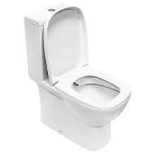Унитаз-компакт Sanita Luxe Quadro WC.CC/Quadro/2-DM.Bidet/WHT.G/S1, крышка микролифт, цвет белый