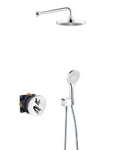 Душевой набор 5 в 1 Kludi Nova Zenta 388320545 встраиваемый, с термостатом, хром