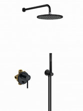 Душевой набор 7 в 1 Kludi Bozz 387363976 встраиваемый, черный матовый