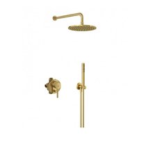 Душевая система Kludi Bozz, 38736N076, 7 в 1, брашированное золото