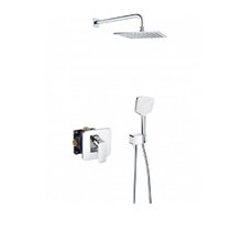 Душевой набор 7 в 1 Kludi Pure & Style 406300575 скрытый, с дождевой насадкой, хром