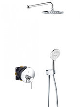 Душевой набор 7 в 1 Kludi Bozz 386710576 встраиваемый, хром