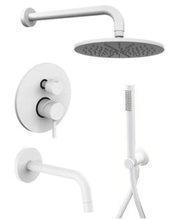 Душевая система Paffoni KIT LIG KITLIG019BO045 встраиваемая, с изливом, белый матовый