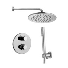 Душевая система Paffoni KIT LIG KITLIQ018CR встраиваемая, термостатическая, хром