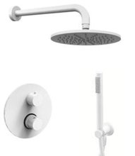 Душевая система Paffoni KIT LIG KITLIQ018BOKING встраиваемая, термостатическая, белый матовый