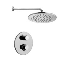 Душевая система Paffoni KIT LIG KITLIQ013CR встраиваемая, термостатическая, хром