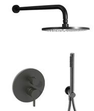 Душевая система Paffoni KIT LIG KITLIG018NOKING встраиваемая, черный матовый