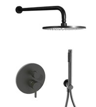 Душевая система Paffoni KIT LIG KITLIG018NO встраиваемая, черный матовый