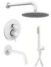 Душевая система Paffoni KIT LIG KITLIG019BO141 встраиваемая, с изливом, белый матовый