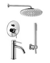 Душевая система Paffoni KIT LIG KITLIG015CR071 встраиваемая, со смесителем для раковины, хром