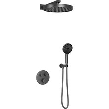 Душевая система Sancos Space SC3006GMG, термостатическая, воронёная сталь, gunmetal