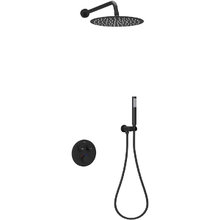 Душевая система Sancos Link SC3005MB, термостатическая, цвет черный матовый