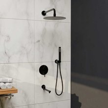 Душевая система RGW Shower Panels 51140855-04 SP-55B, скрытый монтаж, черный матовый